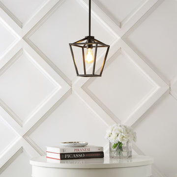 Grace Industrial Farmhouse LED Pendant - JONATHAN Y